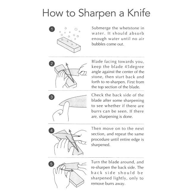 How to sharpen a knife with a whetstone